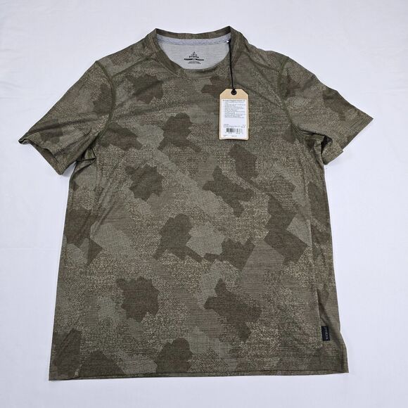 NWT prAna Men's Green Camo “Prospect Heights” T-Shirt Size XS - Picture 1 of 9